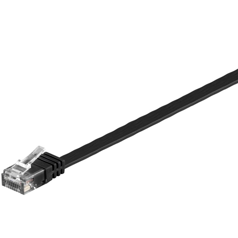 Microconnect V-UTP60025S-FLAT networking cable Black 0.25 m Cat6 U/UTP (UTP)
