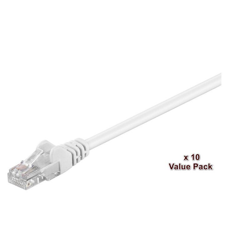 Microconnect V-UTP5005WVP câble de réseau Blanc 0,5 m Cat5e U/UTP (UTP)