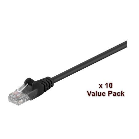 U/UTP CAT5e 1m Black 10 Pack