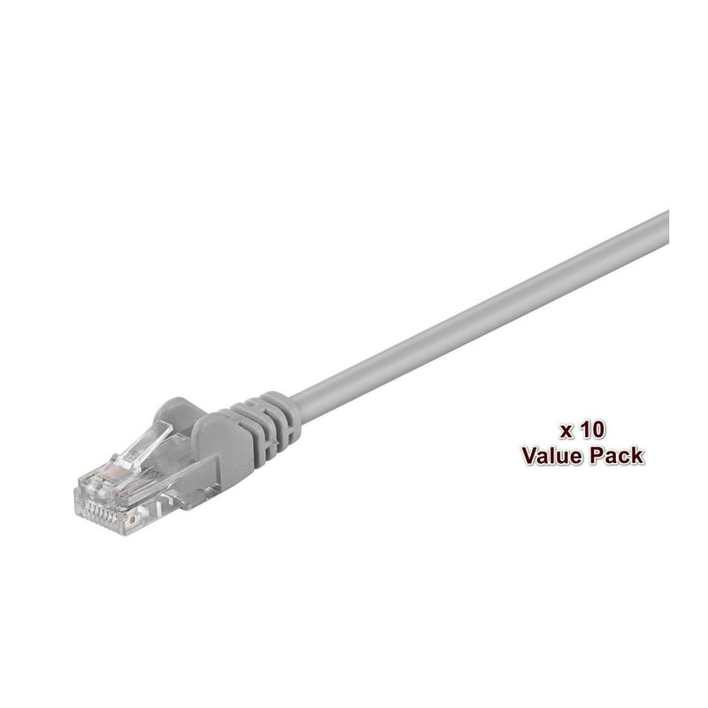 Microconnect V-UTP501VP networking cable Grey 1 m Cat5e U/UTP (UTP)