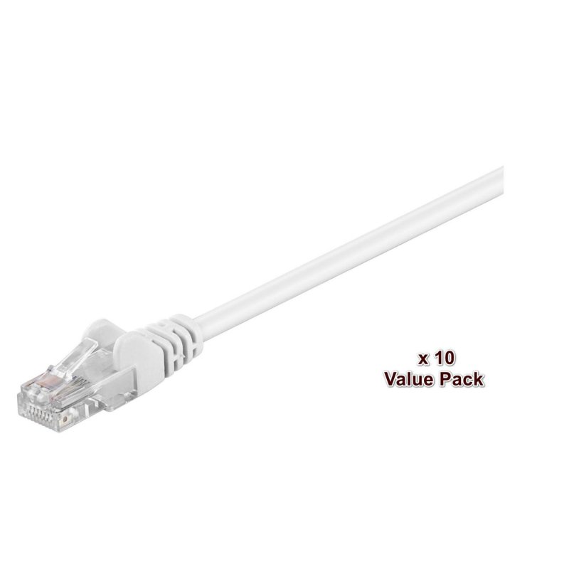 Microconnect V-UTP501WVP câble de réseau Blanc 1 m Cat5e U/UTP (UTP)