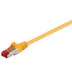 S/FTP CAT6 0.15m Yellow LSZH
