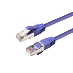CAT6A S/FTP 0.25m Purple LSZH