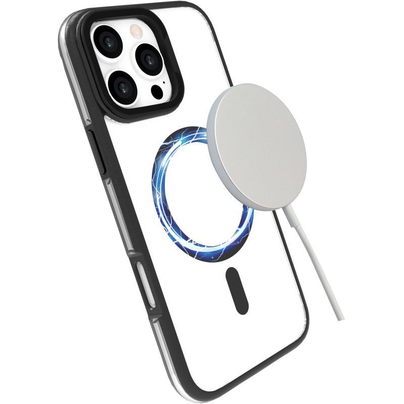 eSTUFF ES67141102 mobile phone case 16 cm (6.3") Cover Transparent, Black