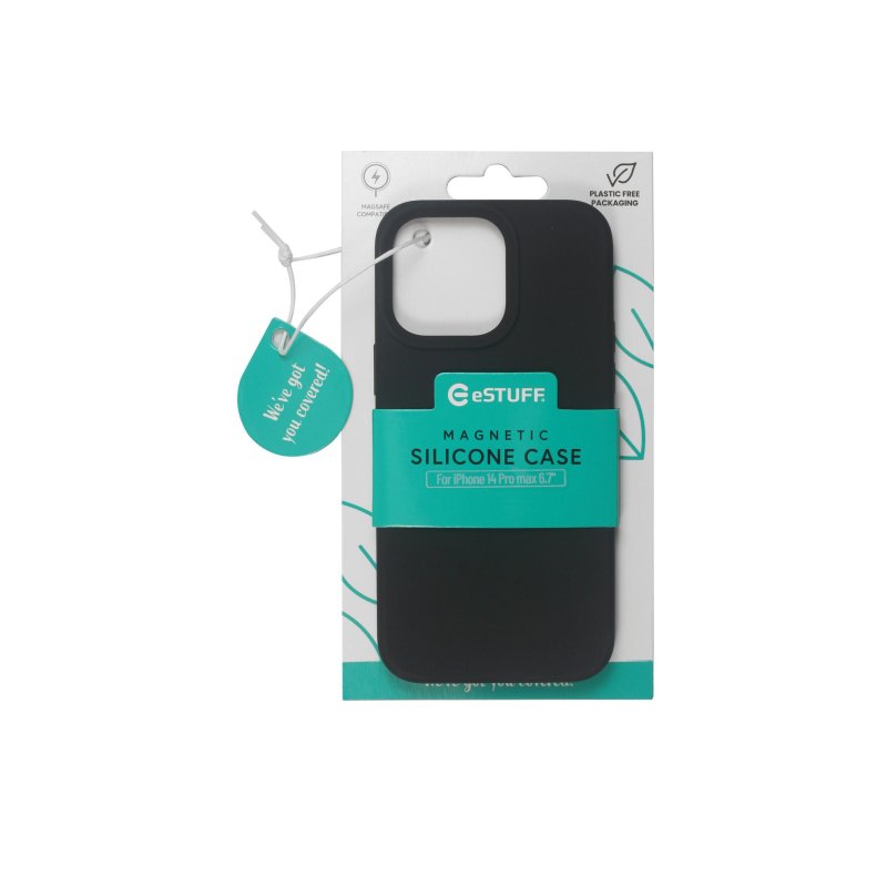 eSTUFF ES67150008 mobile phone case 17 cm (6.7") Cover Black