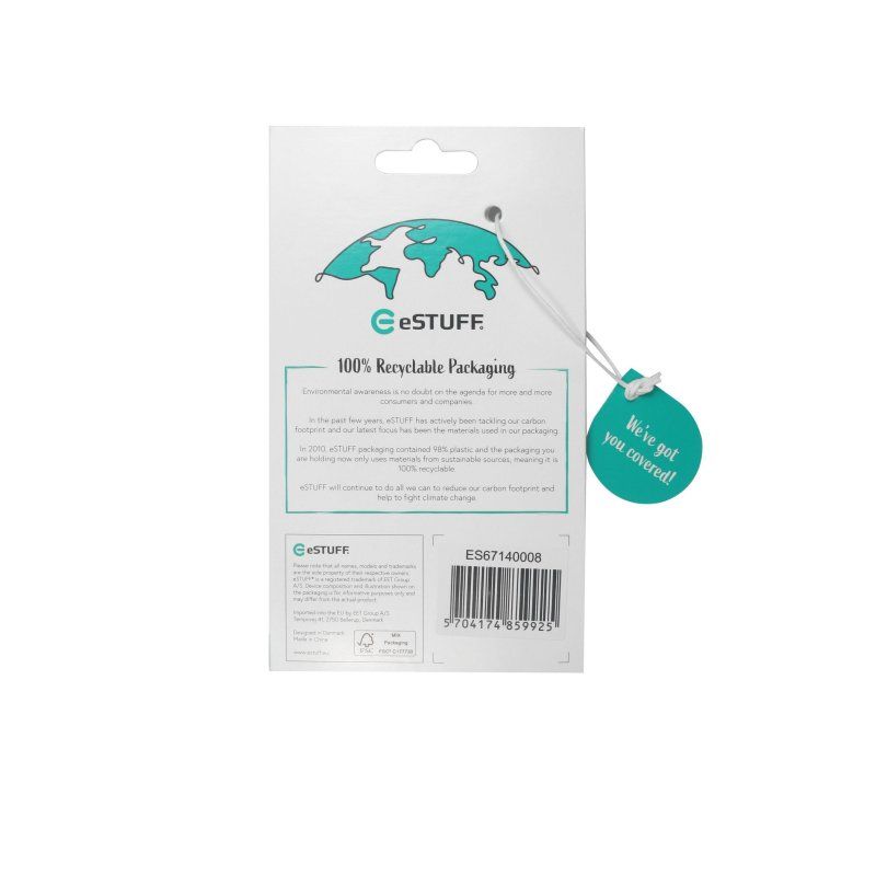 eSTUFF ES67140008 coque de protection pour téléphones portables 17 cm (6.7") Housse Transparent