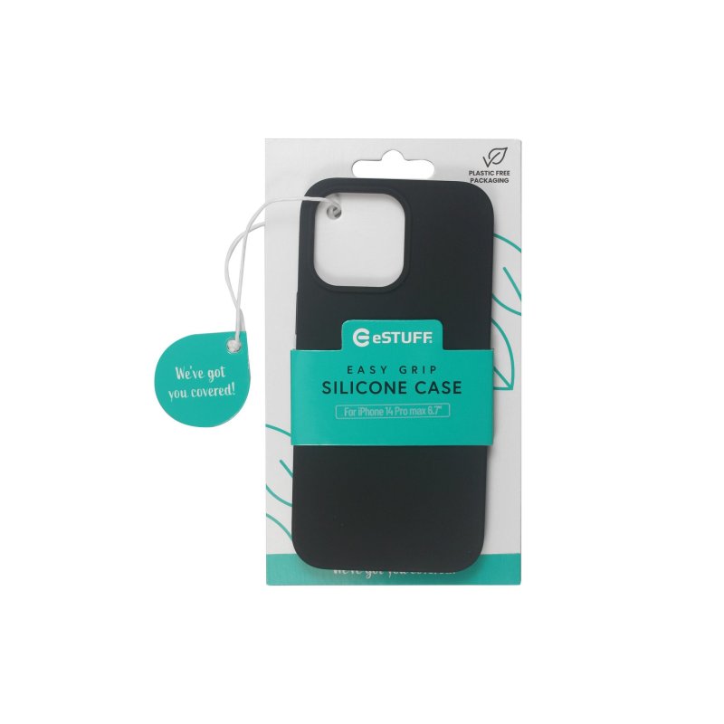 eSTUFF ES67120008 mobile phone case 17 cm (6.7") Cover Black