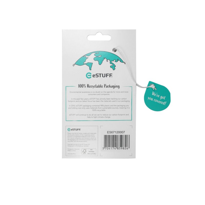 eSTUFF ES67120007 coque de protection pour téléphones portables 17 cm (6.7") Housse Noir