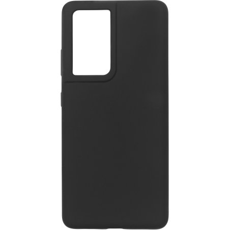 eSTUFF Silk-touch Silicone Case for Samsung Galaxy S21 Ultra 5G - Black
