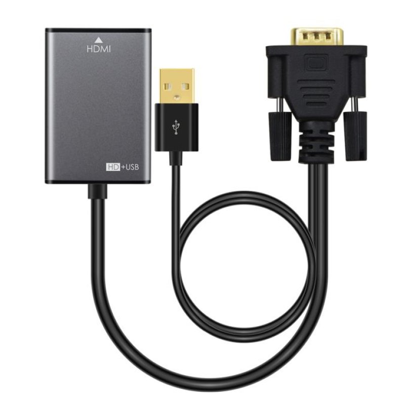 Adapter VGA 15pin - HDMI M-F