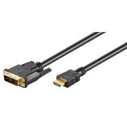 Microconnect HDM191811.5 video cable adapter 1.5 m HDMI DVI-D Black