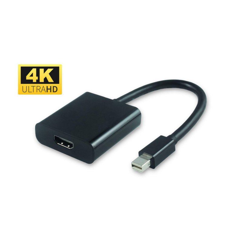 Microconnect MDPHDMI6B video cable adapter 0.2 m Mini DisplayPort HDMI Black