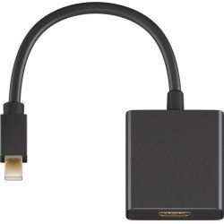 Microconnect MDPHDMIB video cable adapter 0.15 m Mini DisplayPort HDMI Type A (Standard) Black
