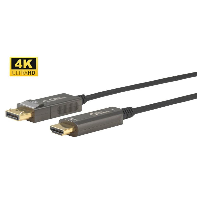 Microconnect DP-HDMI-1000V1.4OP câble vidéo et adaptateur 10 m DisplayPort HDMI Type A (Standard) Noir