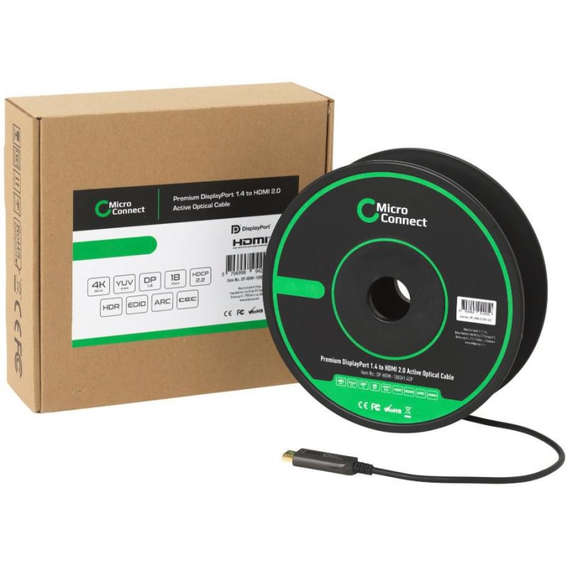 Premium Optic DP - HDMI Cable