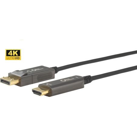 Microconnect DP-HDMI-3000V1.4OP câble vidéo et adaptateur 30 m DisplayPort HDMI Type A (Standard) Noir