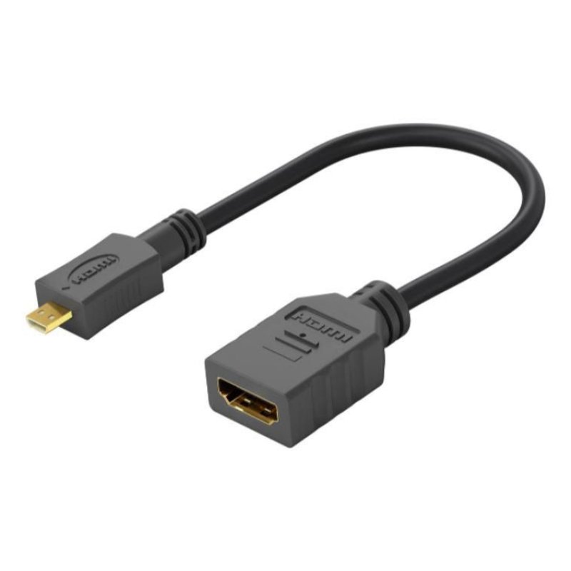 Microconnect HDM19F19MMC cable gender changer HDMI Type D (Micro) HDMI Black