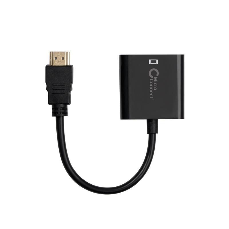 Adapter HDMI - VGA M/F, Black