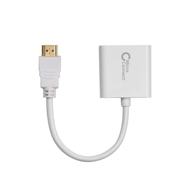 Adapter HDMI - VGA M/F, White
