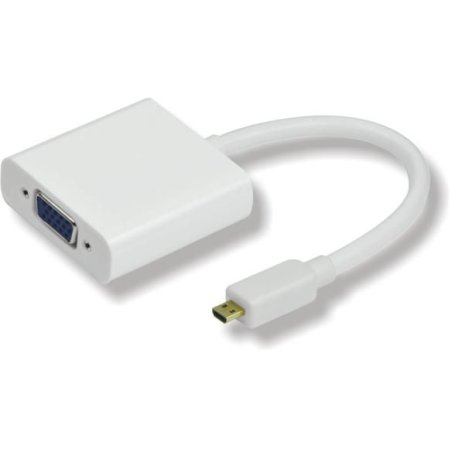 Microconnect HDMIDVGA câble vidéo et adaptateur 0,25 m HDMI Type D (Micro) VGA (D-Sub) Blanc