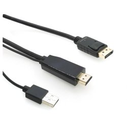 Microconnect HDMI-DP-CON3 video cable adapter 3 m HDMI Type A (Standard) DisplayPort Black