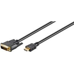 Microconnect HDM192411.8 câble vidéo et adaptateur 1,8 m DVI-D HDMI Type A (Standard) Noir