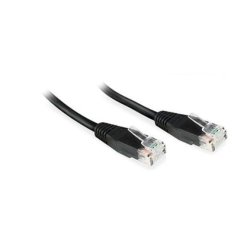 U/UTP CAT6 0.25M Black PVC