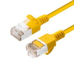 Microconnect V-FTP6A01Y-SLIM câble de réseau Jaune 1 m Cat6a U/FTP (STP)