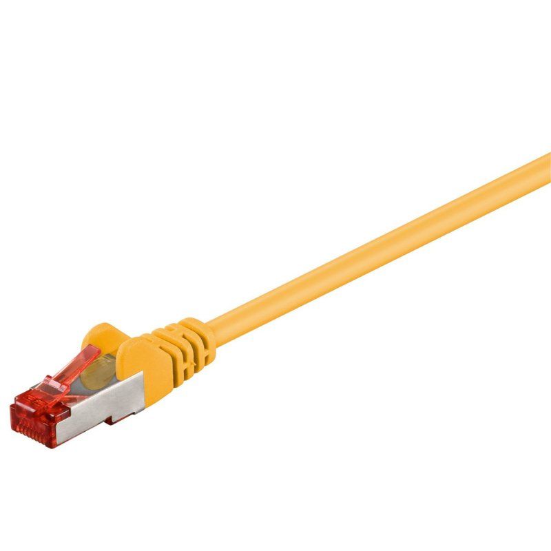 F/UTP CAT6 0.5m Yellow PVC