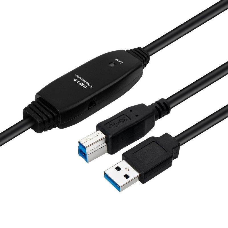 Microconnect USB3.0AB10B câble USB USB 3.2 Gen 1 (3.1 Gen 1) 10 m USB A USB B Noir