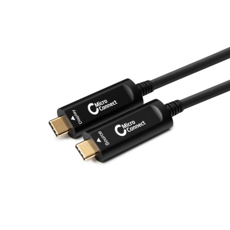Microconnect USB3.1CC20OP USB cable USB 3.2 Gen 2 (3.1 Gen 2) 20 m USB C Black