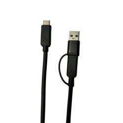Microconnect USB3.1CCA1 câble USB USB 3.2 Gen 1 (3.1 Gen 1) 1 m USB C Noir
