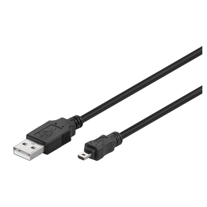 Microconnect USBAMB82 câble USB USB 2.0 1,8 m USB A Mini-USB B Noir