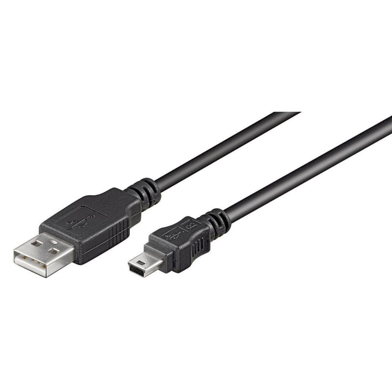 Microconnect USBAMB51 USB cable USB 2.0 1 m USB A Mini-USB B Black