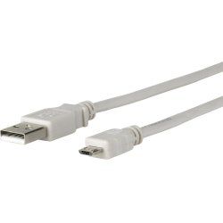 Microconnect USBABMICRO5G câble USB USB 2.0 5 m Micro-USB B USB A Gris