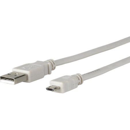 Microconnect USBABMICRO5G USB cable USB 2.0 5 m Micro-USB B USB A Grey