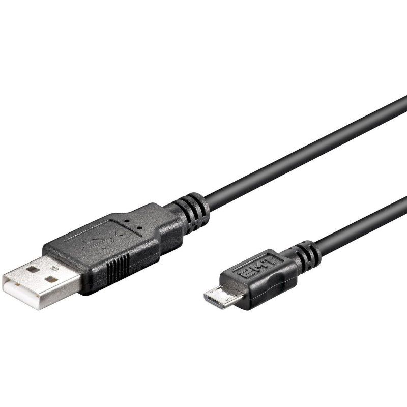 Microconnect USBABMICRO1 USB cable USB 2.0 1 m USB A Micro-USB B Black