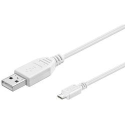 Microconnect USBABMICRO0,60W câble USB USB 2.0 0,6 m USB A Micro-USB B Blanc