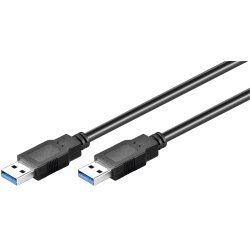 Microconnect USB3.0AA2B USB cable USB 3.2 Gen 1 (3.1 Gen 1) 2 m USB A Black