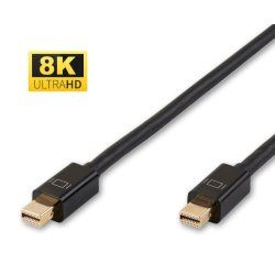 Microconnect MDPMDP2BV1.4 câble DisplayPort 2 m Mini DisplayPort Noir