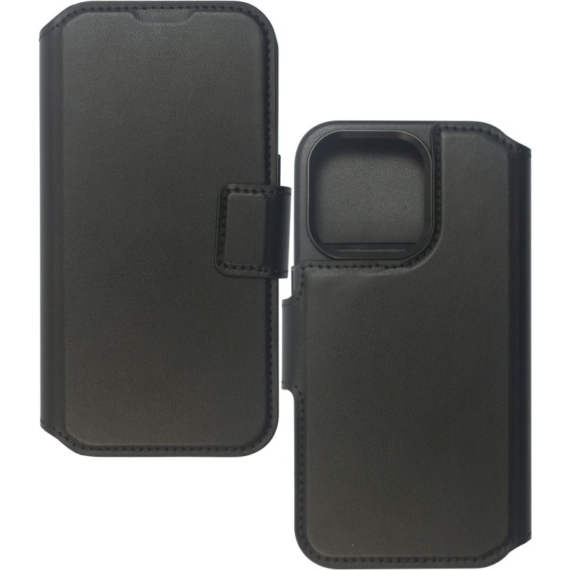 eSTUFF ES67160104 coque de protection pour téléphones portables 16 cm (6.3") Étui avec portefeuille Noir