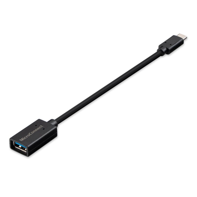 Microconnect USB3.1CAF02 USB cable USB 3.2 Gen 1 (3.1 Gen 1) 0.2 m USB C USB A Black