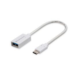 Microconnect USB3.1CAF02W câble USB USB 3.2 Gen 1 (3.1 Gen 1) 0,2 m USB C USB A Blanc