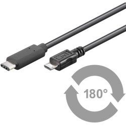 Microconnect USB3.1CAMIB1 USB cable USB 2.0 1 m USB C Micro-USB B Black