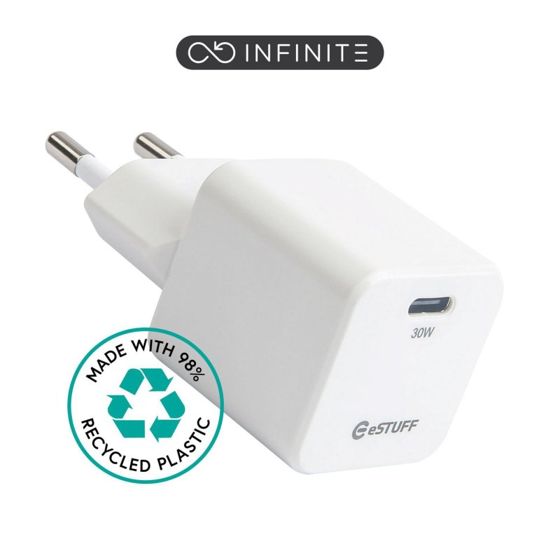 eSTUFF ES637027 chargeur d'appareils mobiles Smartphone Blanc Secteur Charge rapide Intérieure
