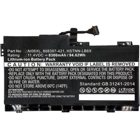 Laptop Battery for HP 95Wh
