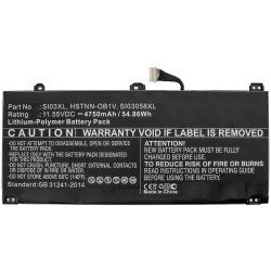 Laptop Battery for HP 54.86Wh