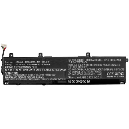 Laptop Battery for HP 77.59Wh