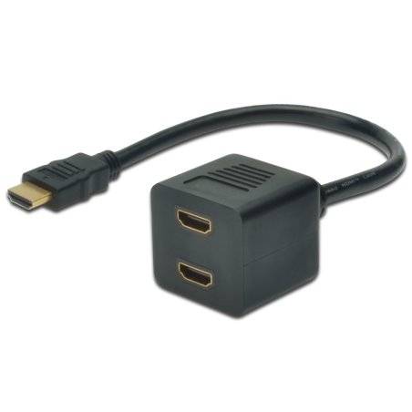 Microconnect MONJK8 câble HDMI 0,2 m HDMI Type A (Standard) 2 x HDMI Type A (Standard) Noir