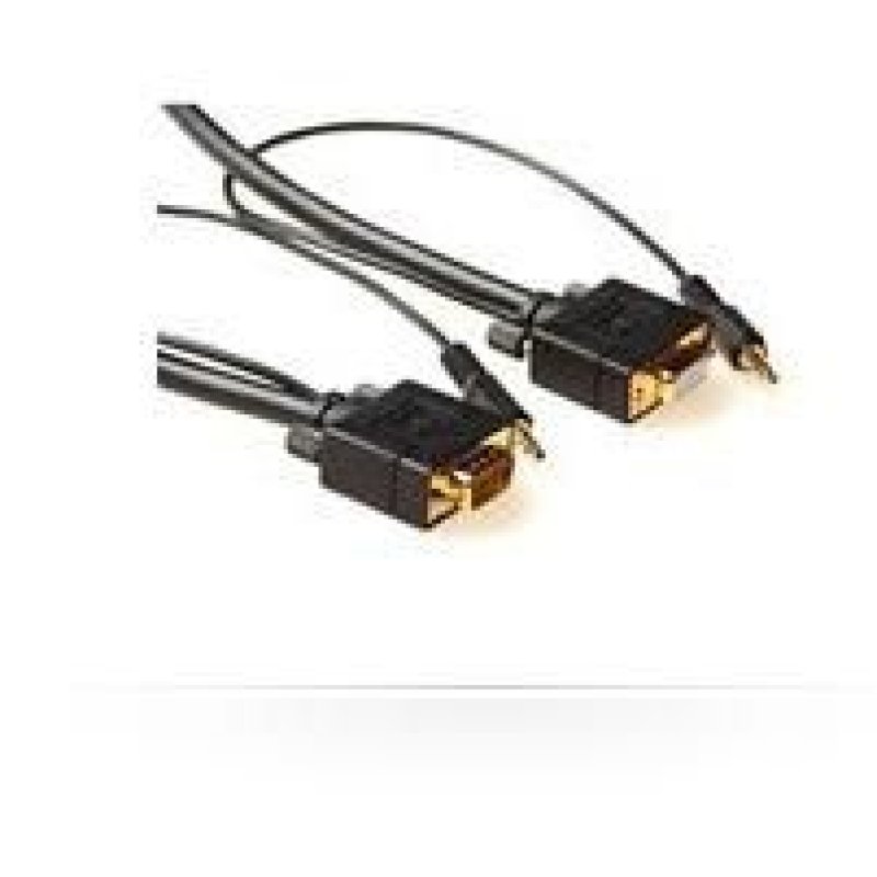 Microconnect MONGH5BMJ câble vidéo et adaptateur 5 m VGA (D-Sub) 3,5 mm Noir